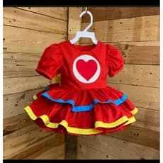 Fantasia Plim Plim menina /vestido manga curta