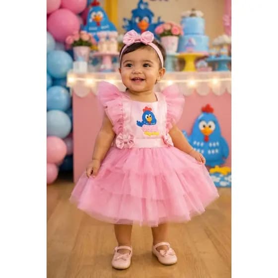 Fantasia infantil Galinha Pintadinha/bebê