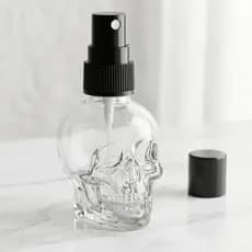 Frasco de Vidro Caveira Skull Luxo para Perfume, Home Spray e Aromatizador