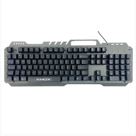 Teclado Gamer Metálico Painel Em Alumínio Usb, Rgb
