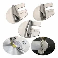 Kit Aparelho Barra Bainha Caracol Enrolada Máquina de Costura Industrial e Domestica