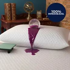 Capa de Travesseiro 70cm X 50cm com Zíper Impermeável Matelado Ultrassônico Alta Qualidade Conforto