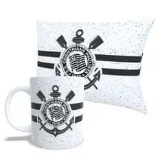 Kit almofada e Caneca Personalizada Seu time Timão, Gaviãóes presentee Romantico e ideal Oferta