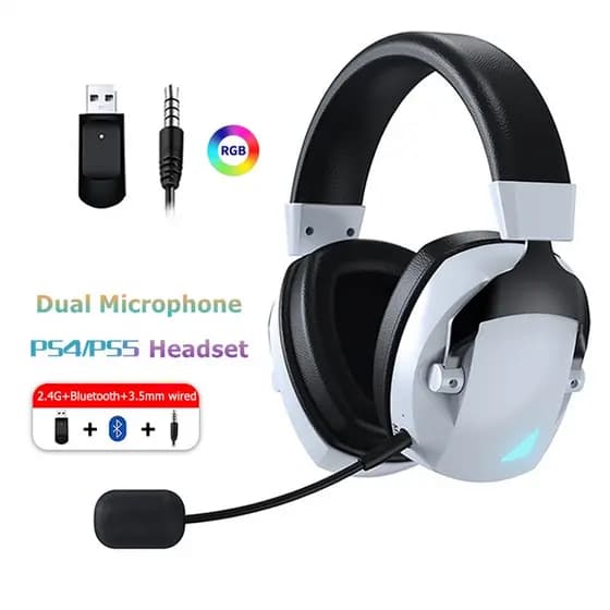 Fones de Ouvido Sem Fio Headset Gamer Bluetooth com Microfone 3,5 mm Fone de PC com Cancelamento de Ruído Alta