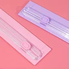 Cortador de Papel Portátil A3 A4 Guilhotina com Trilho Deslizante, Linhas Onduladas e de Corte Reto, Ideal para Escola