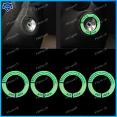 Novo Adesivo 3D para Buraco da Chave do Carro Luminosa Decorativo para Motocicleta Adesivo Luminosa para Anel de Ignição