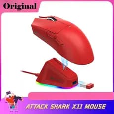 Mouse Gamer Tri-Modo ATTACK SHARK X11 22000 DPI Sensor PAW3311 Ideal para Gamers de PC