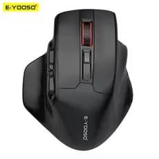 Mouse Gamer E-YOOSO X-31 Sem Fio USB 2.4G para Mãos Grandes PAW3212 4800 DPI com 5 Botões para PC e Laptop