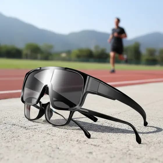 Óculos de Sol Esportivos para Ciclismo com Lente de Grau - à Prova de Vento para Homens e Mulheres