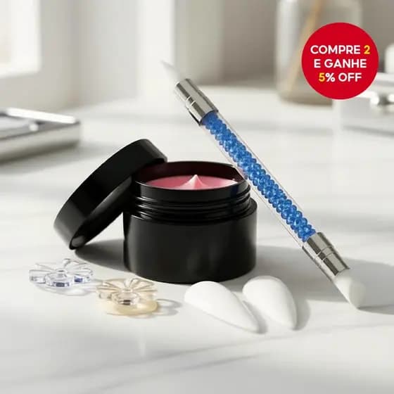 Kit OsNailmall com 3 géis sólidos e caneta de ponta dupla, gel modelador 3D para alongamento e modelagem de unhas,