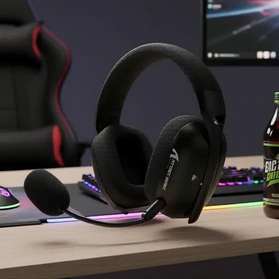 ATTACK SHARK L80PRO Fone de Ouvido Gamer Bluetooth 3 em 1, Fones Sem Fio de Baixa Latência com Microfone Duplo