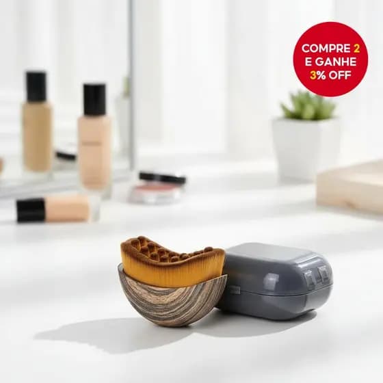 Pincel Massageador Facial FaceSculpt Pro para Drenagem Linfática, Ferramenta Ergonômica para Contorno Facial e