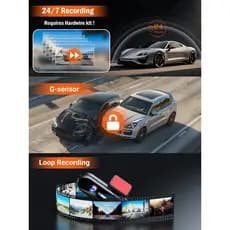 Carro Cam 4k Dash Para Câmera Traseira Dianteira De Gravação Uhd
