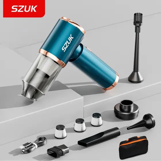 Aspirador de Pó de Carro SZUK Mini Aspirador de Pó 165000Pa Potente Aspirador de Pó Sucção Forte Portátil Sem Fio para