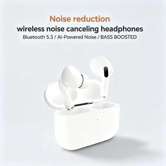 Fones de Ouvido Gen5, Bluetooth 5.3, Fones de Ouvido Sem Fio, Controle por Toque, Fones de Ouvido com Microfone,