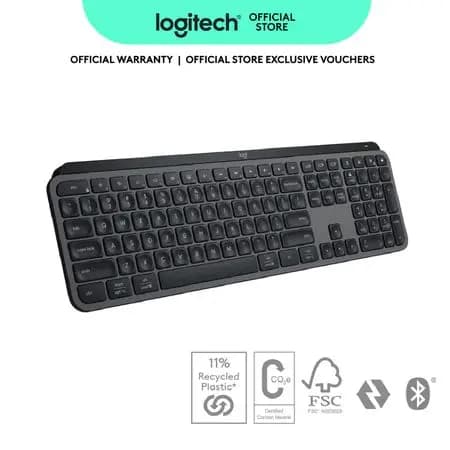 Teclado Logitech MX Keys S Mini sem fio [com fluxo/design minimalista/Bluetooth/iluminação inteligente USB-C] Teclado