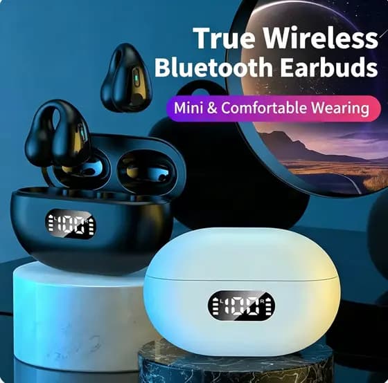 Fones de ouvido abertos indolores Bluetooth fones de ouvido esportivos clip-on sem fio fones de ouvido IPX5 fones de