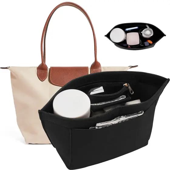 Organizador de Bolsa de Feltro, Inserção de Organizador de Bolsa, 5 Cores, 3 Tamanhos