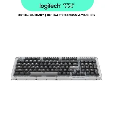  Teclado mecânico sem fio Logitech Alto Keys K98M, teclado personalizável com estrutura de junta amortecedora e teclas