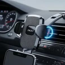 Suporte veicular TKZJ T002S atualizado, suporte para painel com viva-voz