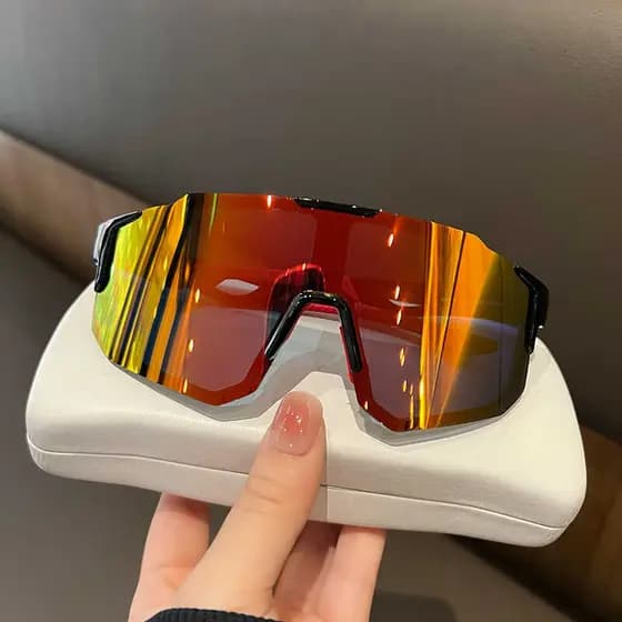 Óculos de sol esportivos outdoor, óculos de vento para ciclismo de grande porte, óculos para dirigir e pescar, unissex,