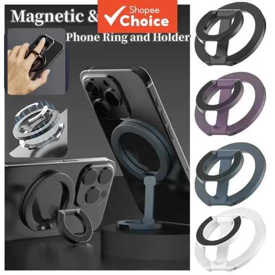 Suporte Magnético Dupla Face para Celular Suporte Magnético para Anel de Celular Suporte de Apoio Suporte Magnético