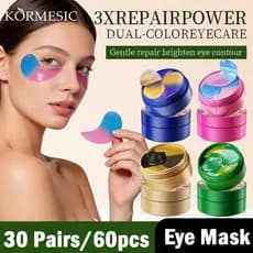 KORMESIC Máscara para os olhos de duas cores Cuidados com os olhos Máscara hidratante de algas marinhas de duas cores Fl