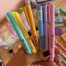 Marca Texto Pastel e Neon Grifpen | Marca texto Faber Castell | Kit de Marca Texto