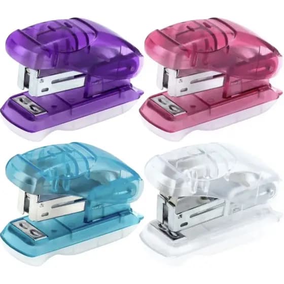 Grampeador Plástico Mini | Grampeador Pequeno | Grampeador colorido