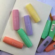 Mini Marca Texto Happy | Marca Texto Pastel