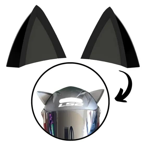Orelha De Gato Acessório para capacete