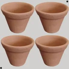 Vaso De Barro Pequeno Para Jardim Para Plantas Suculentas 4 Peças