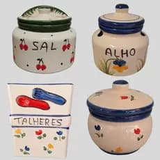 Ceramicas Utilitarias Pintadas a Mão Primeira Linha para Guardar e Decorar Sua Cozinha