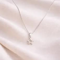 Corrente de Prata 925 com Pingente de Estrela