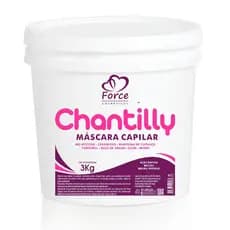 Máscara Capilar Chantilly 3kg Force Cosméticos – Hidratação Profunda e Brilho Intenso