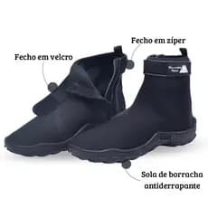 Bota de neoprene cano curto pescador trilha praia beachtenis unissex ziper velcro segurança