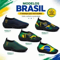 Sapatilha Aquática Neoprene Seca Rápido Trilha Praia Pesca Caminhada Dia a Dia