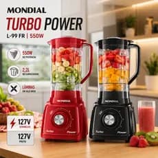 Liquidificador Mondial Turbo Power L99 FR 550W 2,2L 127V Vermelho