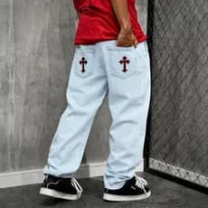 Calça Balão Masculina StreetWear Premium Baggy Cruz