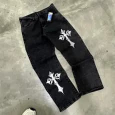 Calça Baggy Jeans Balão Masculina "Cruz" Premium Streetwear