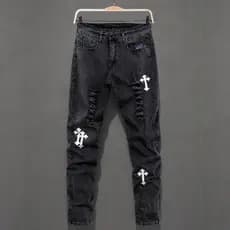 Calça Masculina UK Drip Skinny Jogador Destroid Premium Elastano