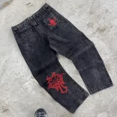 Calça Balão Streetwear Baggy Estonada "Skull" Sportwear
