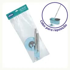 Cabo para Mop Limpeza Prática MOR Reposição Completo Ajustável Articulável 180º
