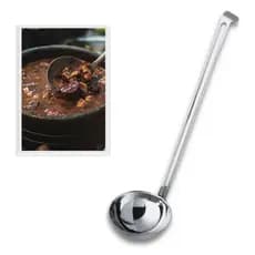 Concha Grande Cozinha Servir Restaurante Industrial Cabo Longo Inox 32cm