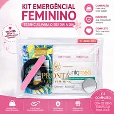 Kit Emergência Feminino Completo Nécessaire Organizadora para Bolsa Viagem e Dia a Dia