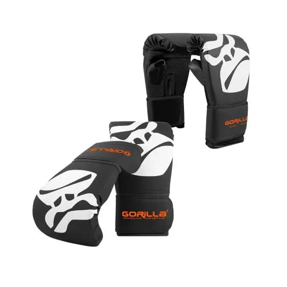 Kit Boxe - Par De Luva Masculino Feminina Bate Saco Pro  + 01 Par Luva Infantil Menino Menina