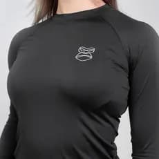 Rash Guard Feminina Manga Longa Mascote Vazado Original Gorilla Proteção UV Leve Treino