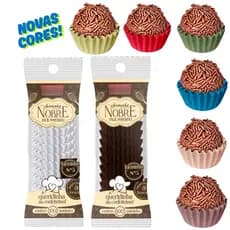 100-500 Forminha Nobre No5 Forneável Impermeável Marrom Branca Fácil Manuseio