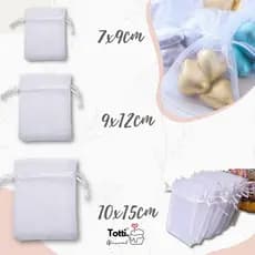 50/100/200 Saquinho Organza Saco Para Lembrancinhas Casamento Decoração Presente Aniversário