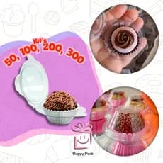 50~300 Embalagem Blister para Brigadeiro e Docinhos Individual Unitário Kit